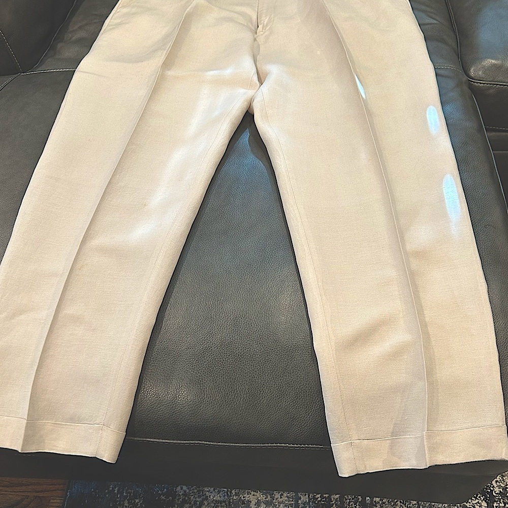 Linen pants size